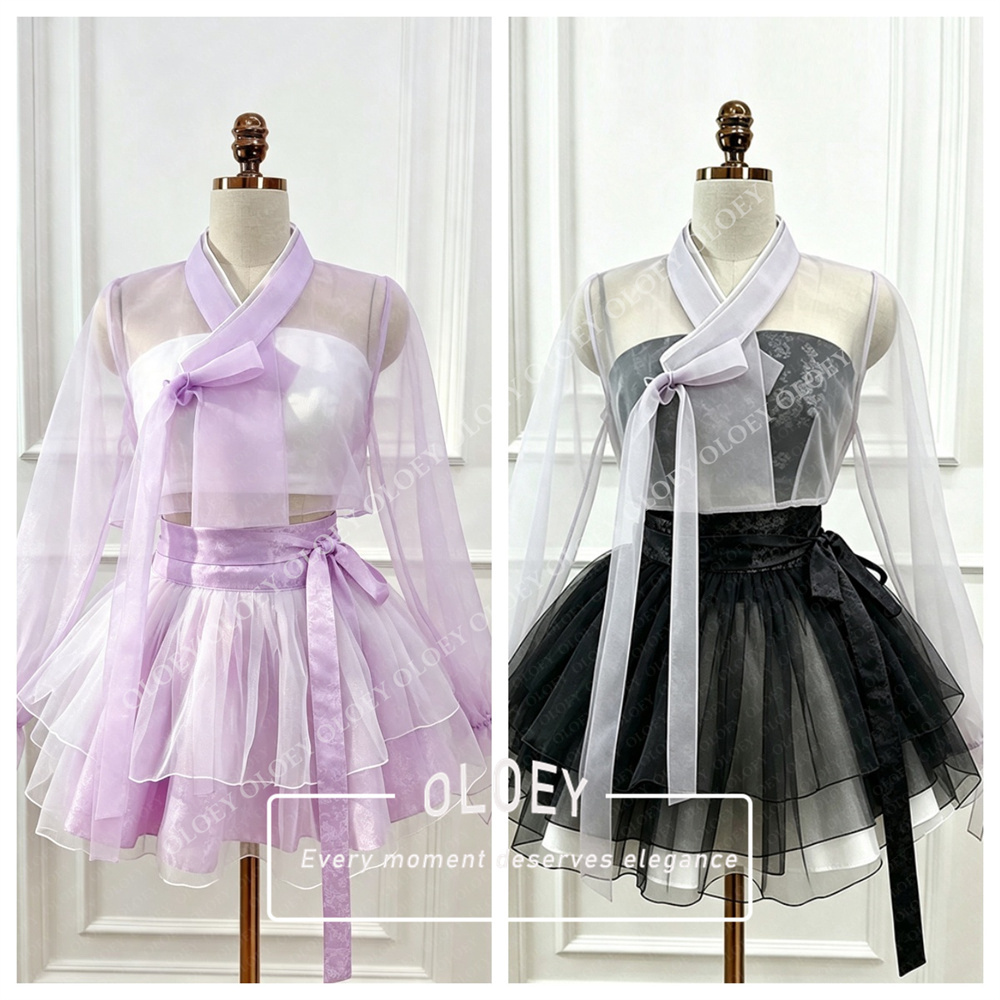 Modern Korean Lifestyle - Conjunto de Hanbok Curto Moderno OLOEY