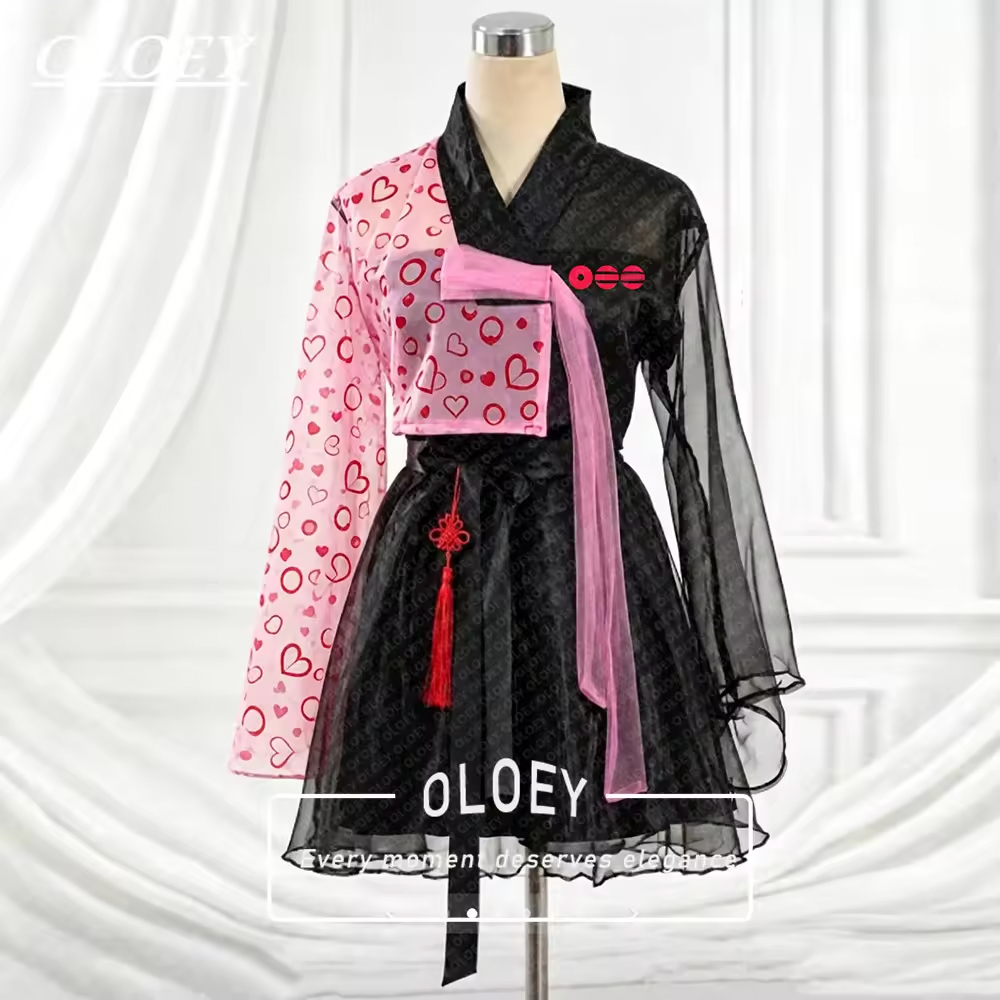 Modern Korean Lifestyle - OLOEY Vestido Moderno Preto Curto Estilo